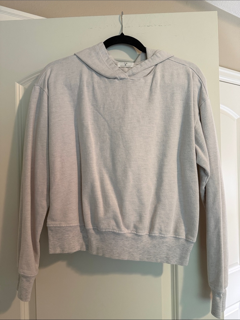 T.La Heather Oatmeal Pullover Hoodie Sweater